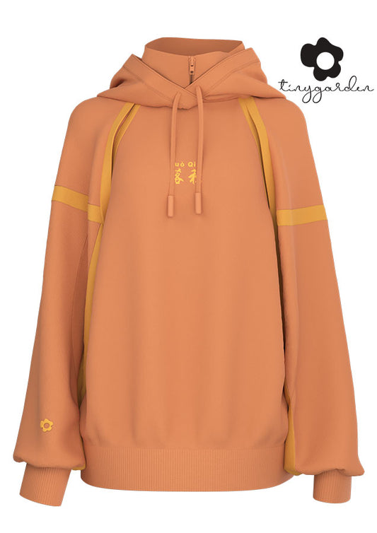 Stand collar hoodie