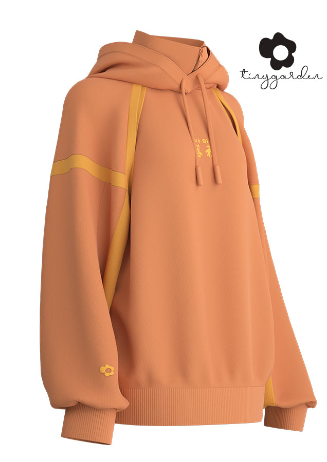 Stand collar hoodie